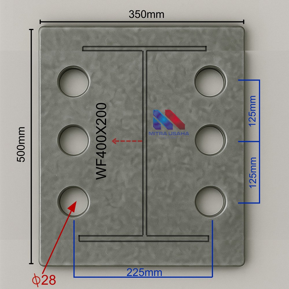 Base Plate WF400 500x350 CHPT