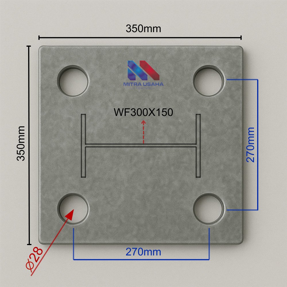 Base Plate WF300 350x350 CTPN