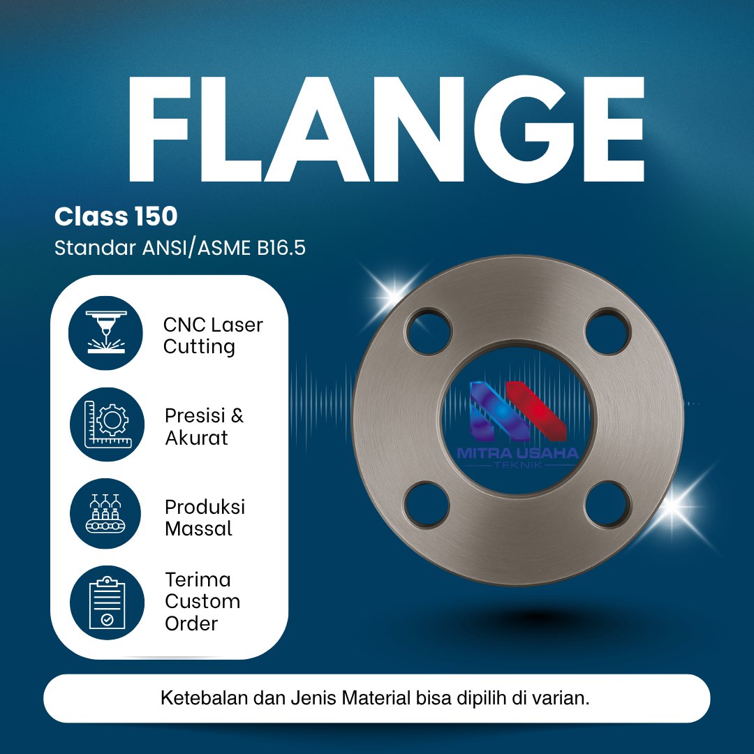Flange ANSI 150 6 Inch OD 280 X ID 150 L. Baut 19